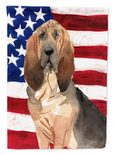 Load image into Gallery viewer, Patriotic USA Bloodhound Garden Flag - Outdoor Decorative Yard Flag CK1739GF