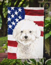Load image into Gallery viewer, Patriotic USA Bichon Frise Garden Flag - Outdoor Decorative Yard Flag CK1740GF