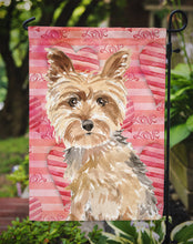 Load image into Gallery viewer, Love a Yorkie Yorkshire Terrier Garden Flag - Outdoor Decorative Yard Flag CK1743GF