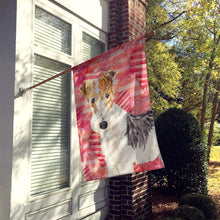 Load image into Gallery viewer, Love a Fox Terrier Flag Canvas House Size CK1744CHF