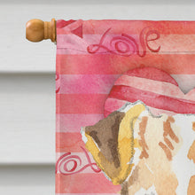 Load image into Gallery viewer, Love a Fox Terrier Flag Canvas House Size CK1744CHF