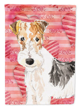 Load image into Gallery viewer, Love a Fox Terrier Flag Canvas House Size CK1744CHF