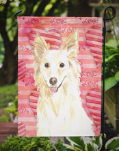 Load image into Gallery viewer, Love a White Collie Garden Flag - Outdoor Decorative Yard Flag CK1745GF