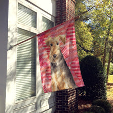 Load image into Gallery viewer, Love a Welsh Terrier Flag Canvas House Size CK1747CHF