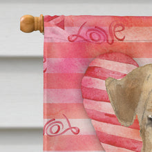 Load image into Gallery viewer, Love a Welsh Terrier Flag Canvas House Size CK1747CHF