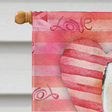Load image into Gallery viewer, Love a Siberian Husky Flag Canvas House Size CK1750CHF