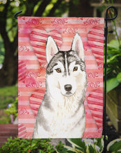 Load image into Gallery viewer, Love a Siberian Husky Garden Flag - Outdoor Decorative Yard Flag CK1750GF