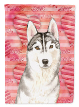 Load image into Gallery viewer, Love a Siberian Husky Garden Flag - Outdoor Decorative Yard Flag CK1750GF