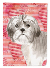 Load image into Gallery viewer, Love a Shih Tzu Puppy Flag Canvas House Size CK1751CHF