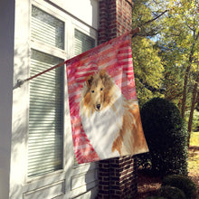 Load image into Gallery viewer, Love a Rough Collie Flag Canvas House Size CK1756CHF