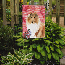 Load image into Gallery viewer, Love a Rough Collie Garden Flag - Outdoor Decorative Yard Flag CK1756GF