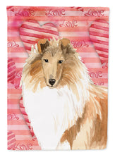Load image into Gallery viewer, Love a Rough Collie Garden Flag - Outdoor Decorative Yard Flag CK1756GF
