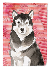 Load image into Gallery viewer, Love a Alaskan Malamute Flag Canvas House Size CK1761CHF