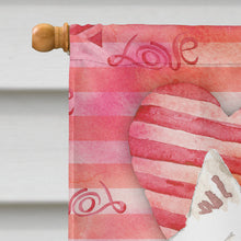 Load image into Gallery viewer, Love a Japanese Spitz Flag Canvas House Size CK1764CHF
