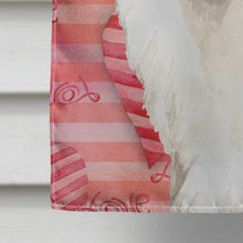 Load image into Gallery viewer, Love a Japanese Spitz Flag Canvas House Size CK1764CHF