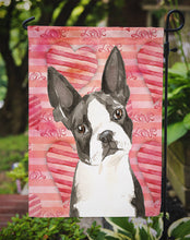 Load image into Gallery viewer, Love a Boston Terrier Garden Flag - Outdoor Decorative Yard Flag CK1775GF