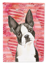Load image into Gallery viewer, Love a Boston Terrier Garden Flag - Outdoor Decorative Yard Flag CK1775GF