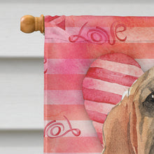 Load image into Gallery viewer, Love a Bloodhound Flag Canvas House Size CK1776CHF