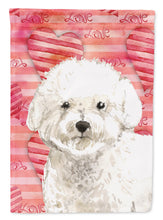 Load image into Gallery viewer, Love a Bichon Frise Flag Canvas House Size CK1777CHF