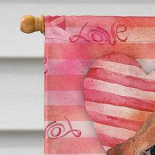 Load image into Gallery viewer, Love a Basset Hound Flag Canvas House Size CK1779CHF