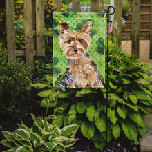 Load image into Gallery viewer, Shamrocks Yorkie Yorkshire Terrier Garden Flag - Outdoor Decorative Yard Flag CK1780GF