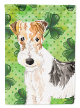 Load image into Gallery viewer, Shamrocks Fox Terrier Garden Flag - Outdoor Decorative Yard Flag CK1781GF