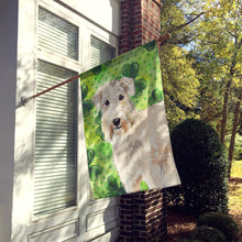 Load image into Gallery viewer, Shamrocks Wheaten Terrier Flag Canvas House Size CK1783CHF