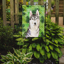 Load image into Gallery viewer, Shamrocks Siberian Husky Garden Flag - Outdoor Decorative Yard Flag CK1787GF