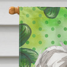 Load image into Gallery viewer, Shamrocks Shih Tzu Puppy Flag Canvas House Size CK1788CHF
