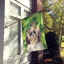 Load image into Gallery viewer, Shamrocks Shih Tzu Flag Canvas House Size CK1789CHF