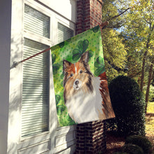 Load image into Gallery viewer, Shamrocks Sheltie Flag Canvas House Size CK1790CHF