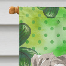 Load image into Gallery viewer, Shamrocks Schnauzer #1 Flag Canvas House Size CK1792CHF