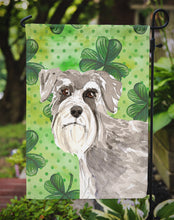 Load image into Gallery viewer, Shamrocks Schnauzer #1 Garden Flag - Outdoor Decorative Yard Flag CK1792GF