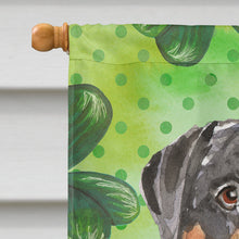Load image into Gallery viewer, Shamrocks Rottweiler Flag Canvas House Size CK1794CHF