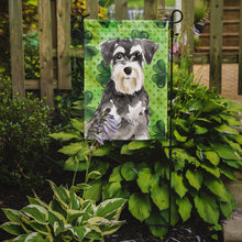 Load image into Gallery viewer, Shamrocks Schnauzer #2 Garden Flag - Outdoor Decorative Yard Flag CK1796GF
