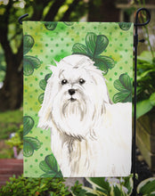 Load image into Gallery viewer, Shamrocks Maltese Garden Flag - Outdoor Decorative Yard Flag CK1797GF