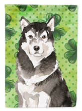 Load image into Gallery viewer, Shamrocks Alaskan Malamute Garden Flag - Outdoor Decorative Yard Flag CK1798GF