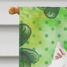 Load image into Gallery viewer, Shamrocks Japanese Spitz Flag Canvas House Size CK1801CHF