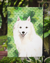 Load image into Gallery viewer, Shamrocks Japanese Spitz Garden Flag - Outdoor Decorative Yard Flag CK1801GF