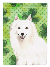 Load image into Gallery viewer, Shamrocks Japanese Spitz Garden Flag - Outdoor Decorative Yard Flag CK1801GF
