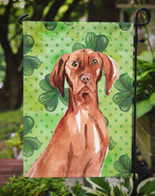 Load image into Gallery viewer, Shamrocks Vizsla Garden Flag - Outdoor Decorative Yard Flag CK1803GF