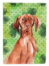 Load image into Gallery viewer, Shamrocks Vizsla Garden Flag - Outdoor Decorative Yard Flag CK1803GF