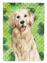 Load image into Gallery viewer, Shamrocks Golden Retriever Flag Canvas House Size CK1804CHF
