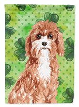 Load image into Gallery viewer, Shamrocks Cavapoo Flag Canvas House Size CK1807CHF