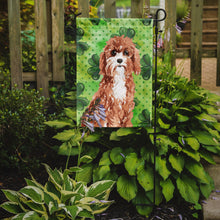 Load image into Gallery viewer, Shamrocks Cavapoo Garden Flag - Outdoor Decorative Yard Flag CK1807GF