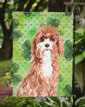 Load image into Gallery viewer, Shamrocks Cavapoo Garden Flag - Outdoor Decorative Yard Flag CK1807GF