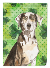 Load image into Gallery viewer, Shamrocks Catahoula Leopard Dog Flag Canvas House Size CK1808CHF