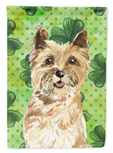 Load image into Gallery viewer, Shamrocks Cairn Terrier Flag Canvas House Size CK1809CHF
