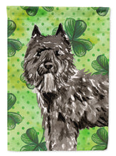 Load image into Gallery viewer, Shamrocks Bouvier des Flandres Garden Flag - Outdoor Decorative Yard Flag CK1811GF