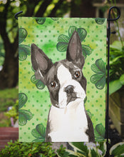 Load image into Gallery viewer, Shamrocks Boston Terrier Garden Flag - Outdoor Decorative Yard Flag CK1812GF